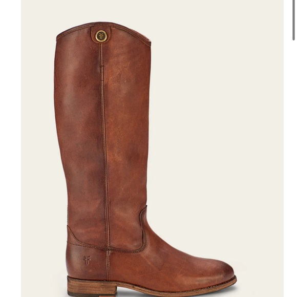 Frye Shoes - Frye Cognac Leather Tall Riding Boot